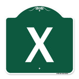 Sign with Letter X