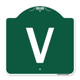 Sign with Letter V