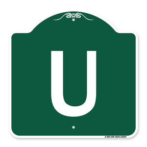 Sign with Letter U