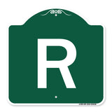 Sign with Letter R