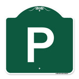 Sign with Letter P