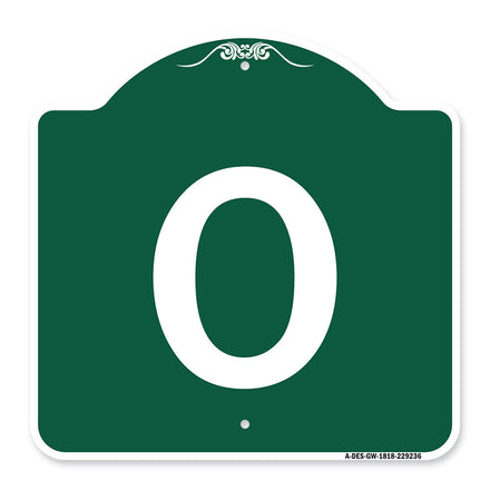 Sign with Letter O