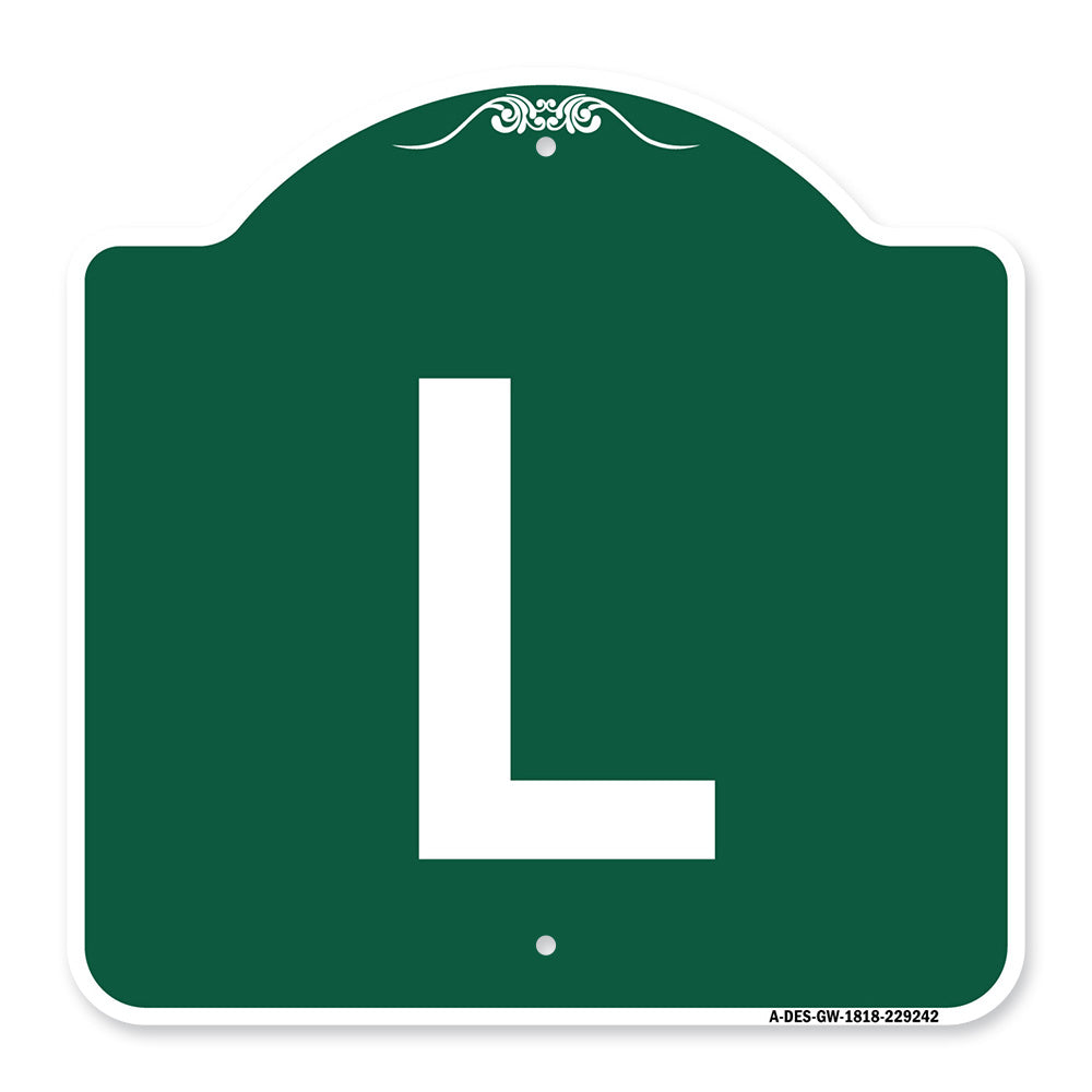 Sign with Letter L