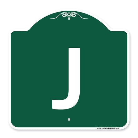 Sign with Letter J