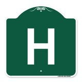 Sign with Letter H