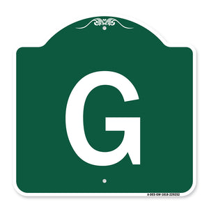 Sign with Letter G