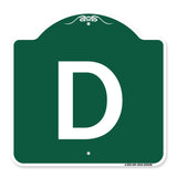 Sign with Letter D