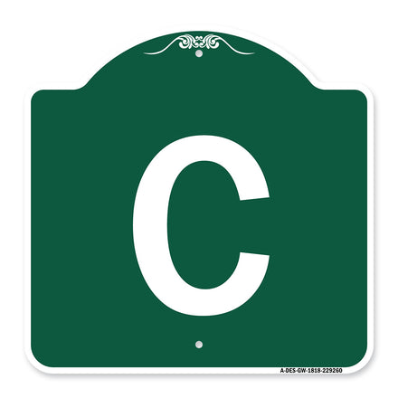 Sign with Letter C