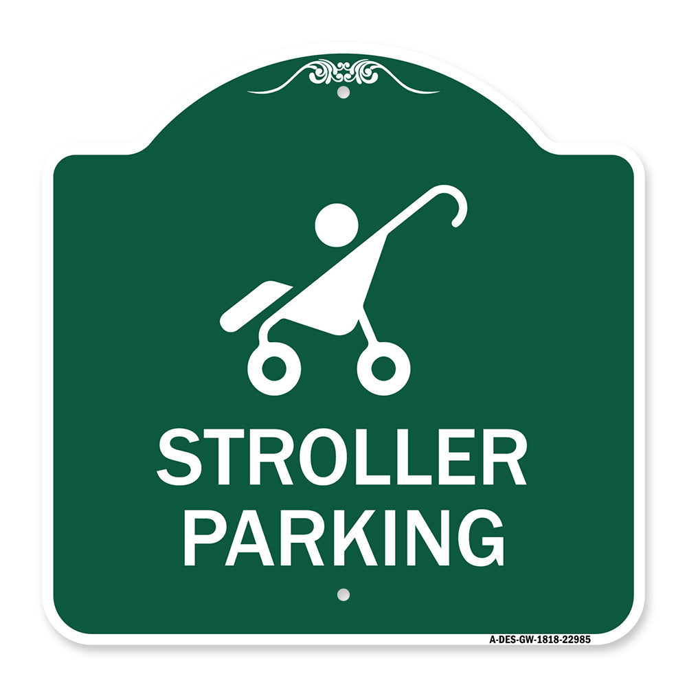 Reserved Stroller Parking (With Graphic)