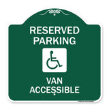 Reserved Parking Van Accessible with Symbol