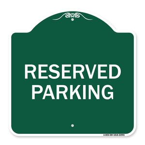 Reserved Parking Bright Yellow