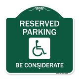 Reserved Parking - (With Handicap Symbol) Be Considerate