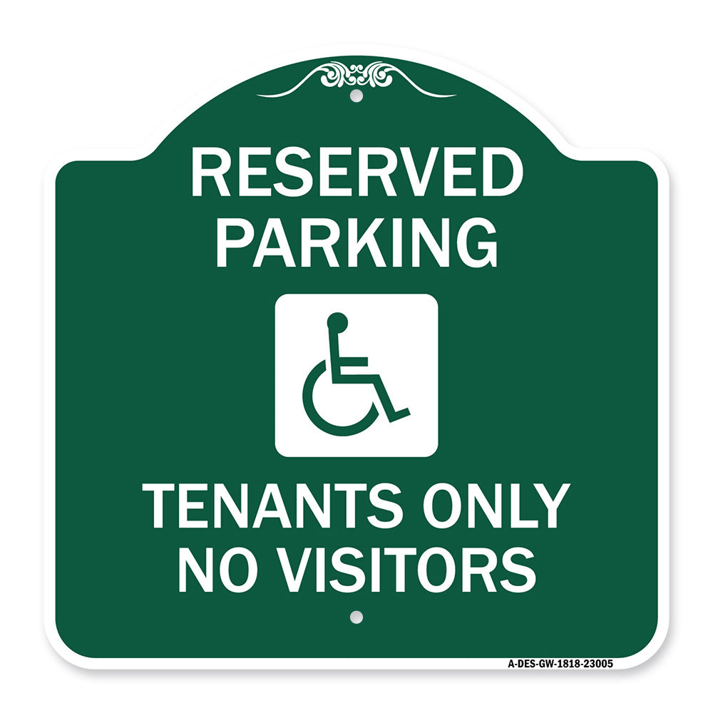 Reserved Parking Tenants Only No Visitors (With Graphic)