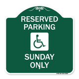 Reserved Parking Sunday Only (With Graphic