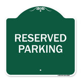 Reserved Parking Sign