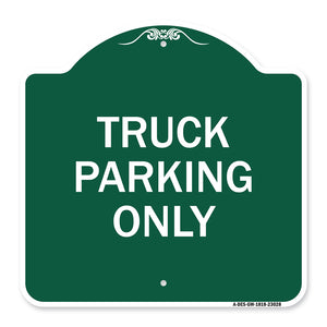 Reserved Parking Sign Truck Parking Only