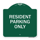 Reserved Parking Sign Resident Parking Only