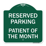 Reserved Parking Patient of the Month