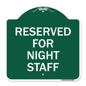 Reserved Parking for Night Staff