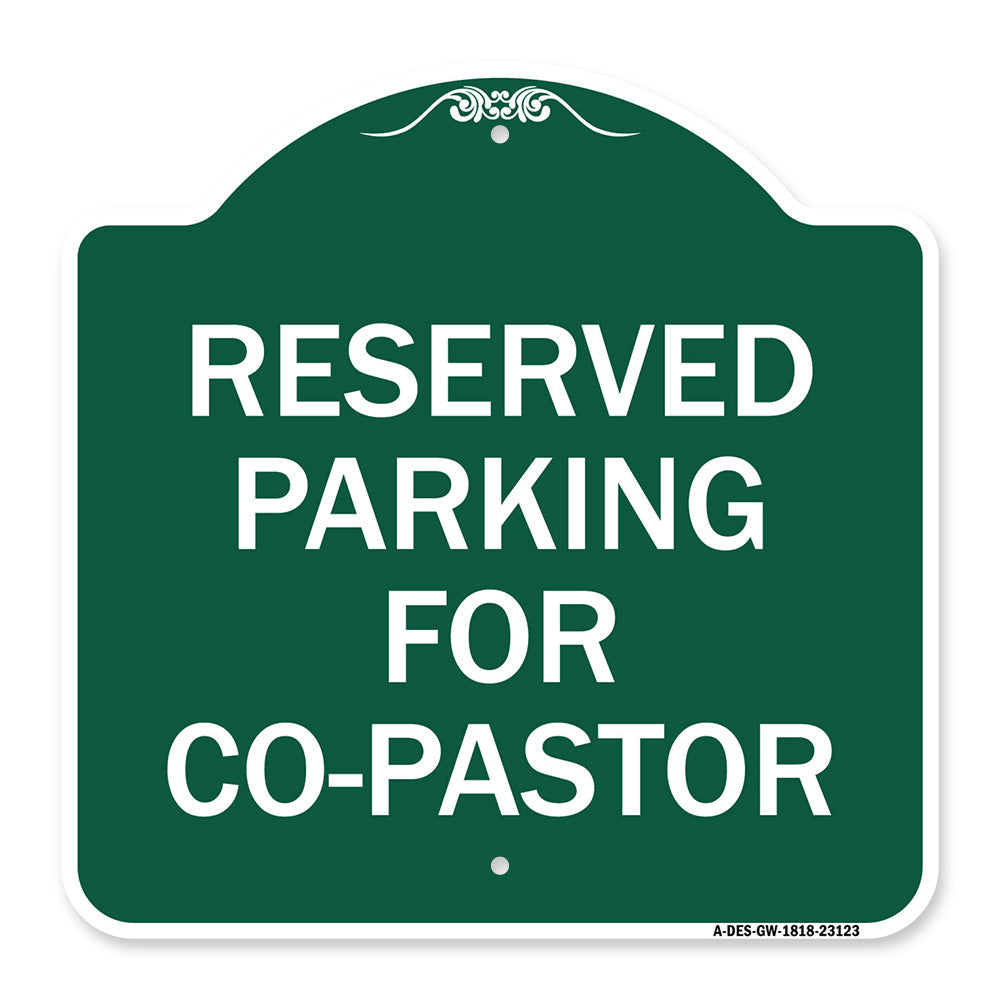 Reserved Parking for Co-Pastor