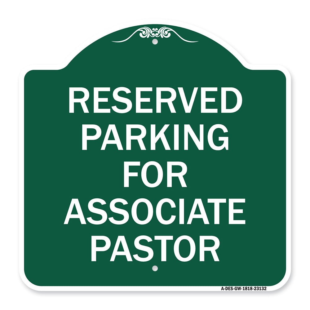 Reserved Parking for Associate Pastor