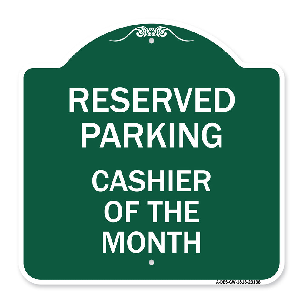 Reserved Parking Cashier of the Month
