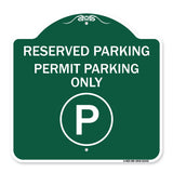 Reserved Parking - Permit Parking Only with Symbol