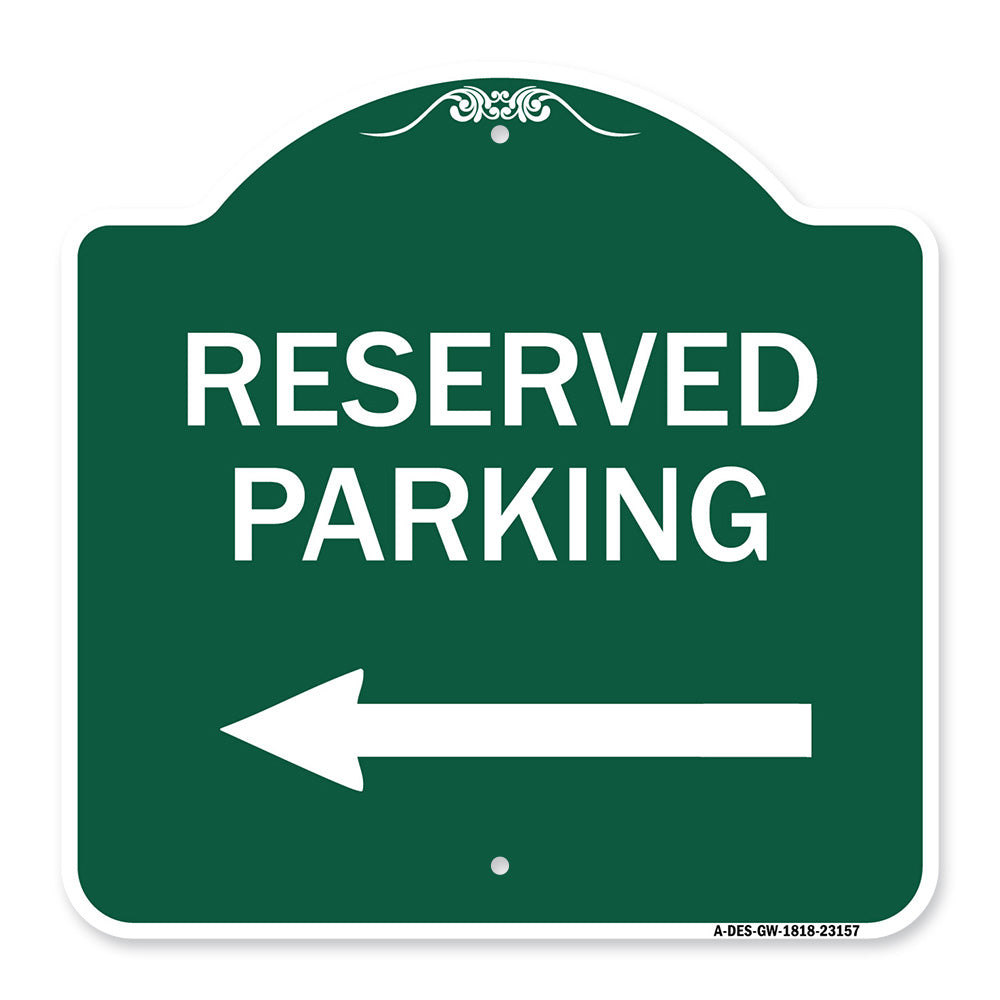 Reserved Parking (Left Arrow)
