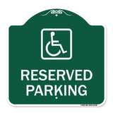 Reserved Parking (Handicapped Symbol) (Blue)