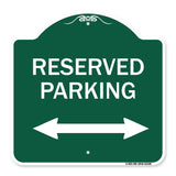 Reserved Parking (Arrow Pointing Left and Right)