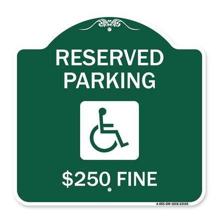 Reserved Parking $250 Fine (With Graphic)