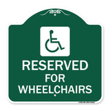 Reserved for Wheelchairs with Graphic