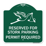 Reserved for Stork Parking Permit Required (With Graphic
