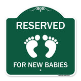 Reserved for New Babies with Symbol