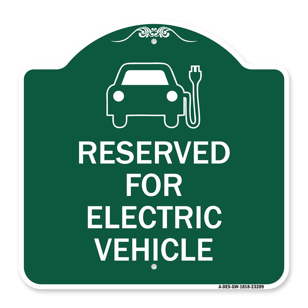 Reserved for Electric Vehicle (With Graphic)