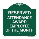 Reserved Attendance Award Employee of the Month