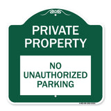 Private Property - No Unauthorized Parking