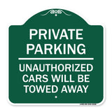 Private Parking Unauthorized Cars Will Be Towed Away