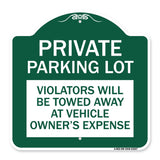 Private Parking Lot Violators Will Be Towed Away at Vehicle Owner's Expense