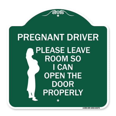 Pregnant Driver - Please Leave Room So I Can Open the Door Properly (With Graphic)