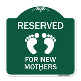 Pink Reserved Parking for New Mothers