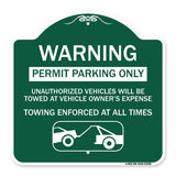 Permit Parking Only Unauthorized Vehicles Will Be Towed at Vehicle Owner's Expense Towing Enforced