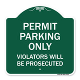 Permit Parking Only Violators Will Be Prosecuted