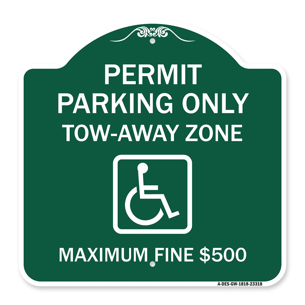 Permit Parking Only Tow-Away Zone Maximum Fine
