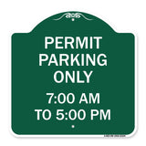 Permit Parking Only 7-00 Am to 5-00 Pm