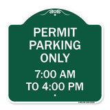 Permit Parking Only 7-00 Am to 4-00 Pm