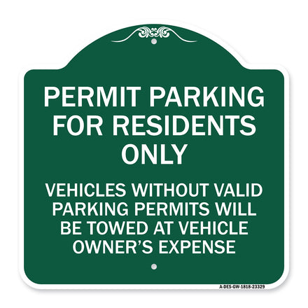 Permit Parking for Residents Only Vehicles Without Valid Parking Permits Will Be Towed at Vehicle Owner's Expense