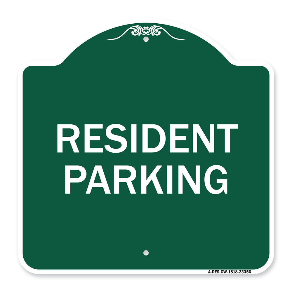 Parking Sign Resident Parking
