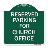 Parking Reserved for Church Office