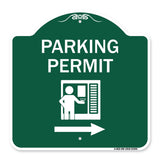 Parking Permit (With Right Arrow Symbol)